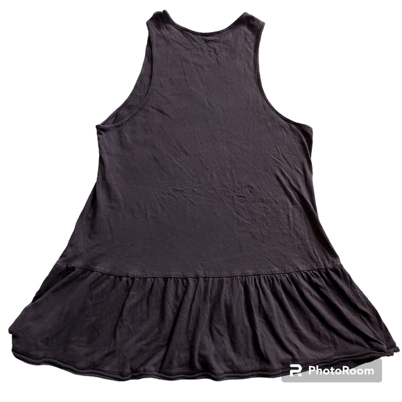 Free People Brittany Grey Ruffle Peplum Mini Dress sz S - Picture 5 of 5